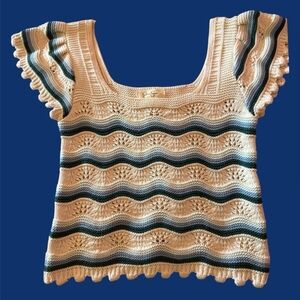 Jessica Simpsons Crochet Women Boho Top